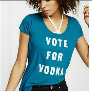 Express “Vote For Vodka” Graphic Tee